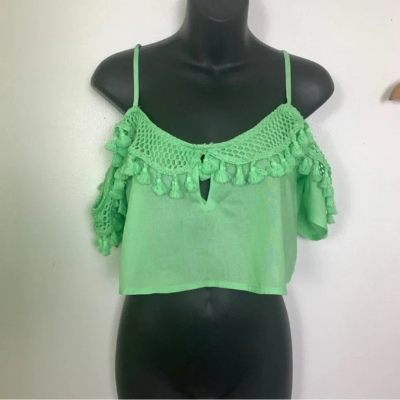 NWT River Island Boho Tassel Crop  Top - Picture 2 of 5
